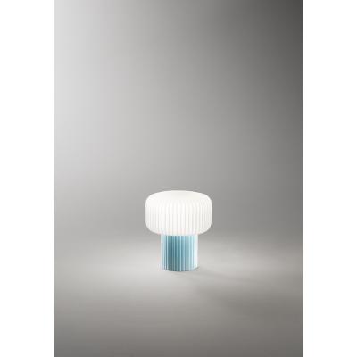 LUMETTO IN VETRO E CERAMICA COL.BLU